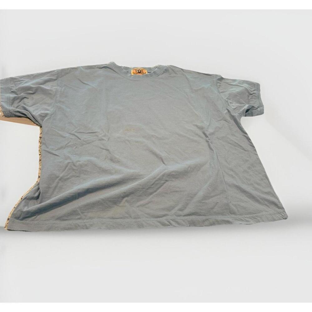 Vintage Blue Gene Ewing BIS Woman T-shirt Size 3 (XL) Oversized Cropped Short Sl